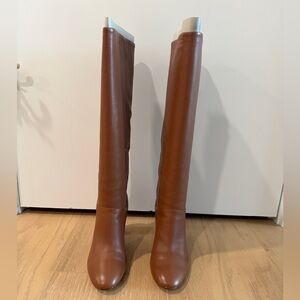 Cole Haan Glenda Brown Leather Knee-High Boots
